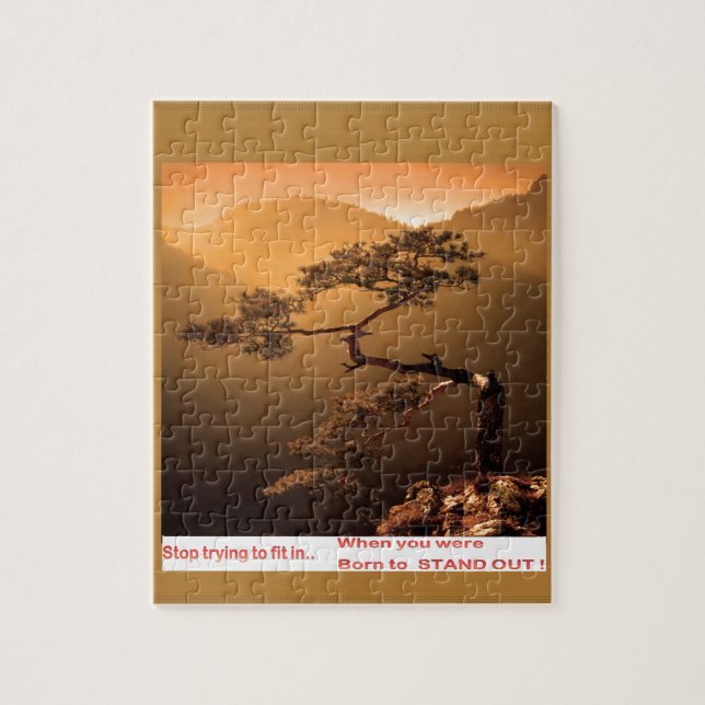 STOPPEN Sie zu versuchen, herein zu passen. Sie Puzzle (Vertikal)