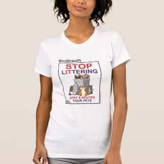 Stoppen Sie zu verunreinigen T-Shirt