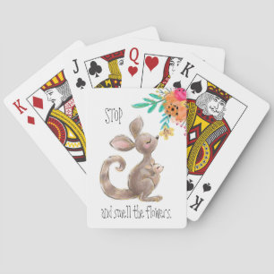 Stoppen und riechen Sie die Blume Classic Playing  Spielkarten