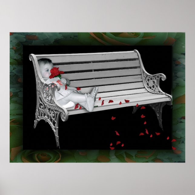 Stoppen und riechen Sie die Rose - Drucken Poster (Vorne)