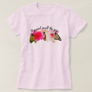 Stoppen und riechen Sie die Rose Shirt