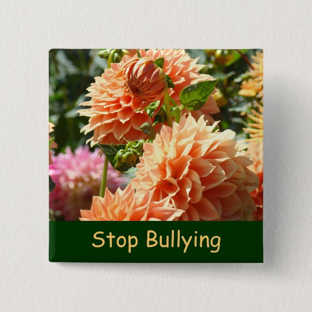 Stoppen von Bullen-Werbeaktion-Knöpfen Kindness Ar Button (Vorderseite)