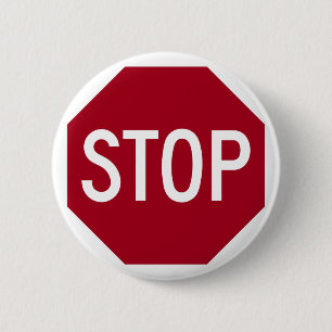 Stoppschild Button
