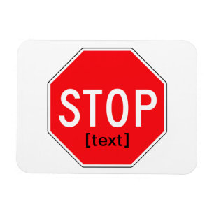 Stoppschild für eine Ursache Magnet