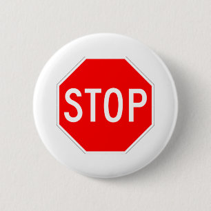 Stoppschild kundengerecht button