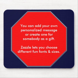 Stoppschild Mopusepad, können Sie Ihre eigene Mousepad