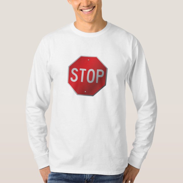 Stoppschild T-Shirt (Vorderseite)