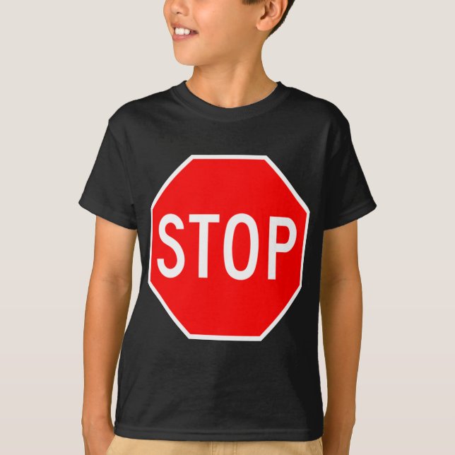 Stoppschild T-Shirt (Vorderseite)