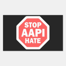 Stoppt AAPI-Hass Rechteckig