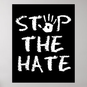 Stoppt Antisemitismus Rassismus und Hass Stoppt de Poster