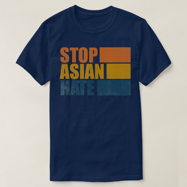 Stoppt asiatisches Hass AAPI-Amerikaner T-Shirt (Design vorne)