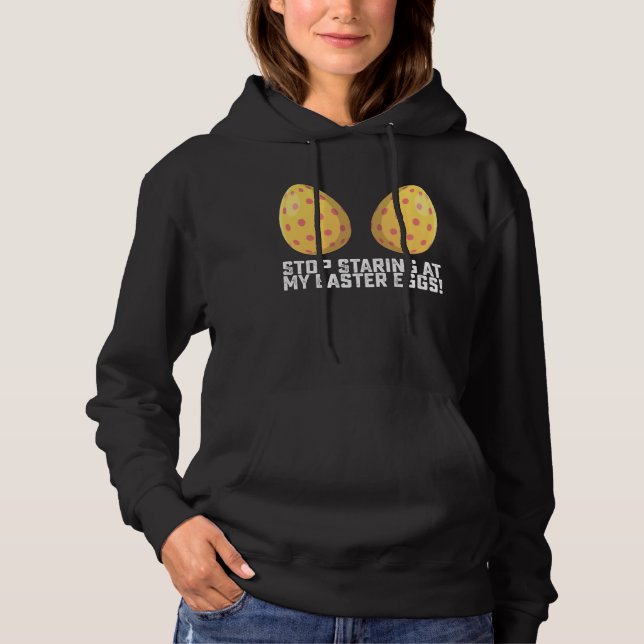 Stoppt auf meinem Ostereier Funny zu stürzen Hoodie (Vorderseite)