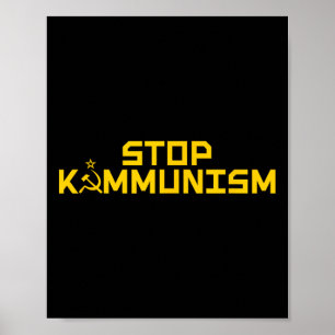 Stoppt Commie-la Harris Kamala Kommunismus Trump S Poster