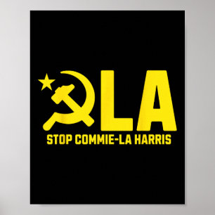 Stoppt Commie-la Harris Kamala Kommunismus Trump S Poster