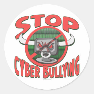 Stoppt Cyber-Mobbing Anti-Cyberbully Gear Runder Aufkleber