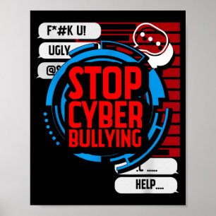 Stoppt Cybermobbing _ wählt Freundlichkeit _ Anti Poster