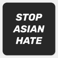 Stoppt das asiatische Hass, Schwarz-weiß