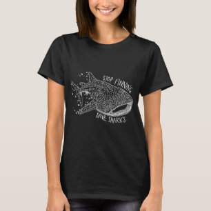 Stoppt das Finnen Rettet Haie Walhaie T-Shirt