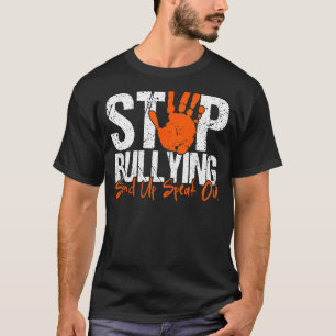 Stoppt das Mobbing am orangefarbenen Stand-Up-Spea T-Shirt