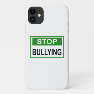 Stoppt das Mobbing Schild grün Case-Mate iPhone Hülle