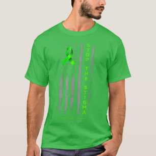 Stoppt das Stigma Mental Health Awareness Retro Am T-Shirt