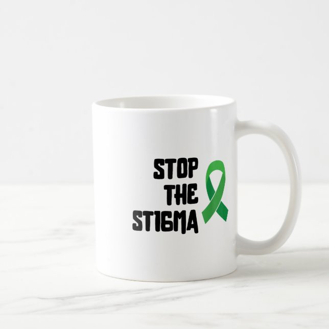 Stoppt das Stigma Shirt Mental Health Awareness Ri Kaffeetasse (Rechts)