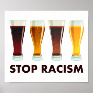 Stoppt den Alkoholrassismus Bienengleichheit Poster