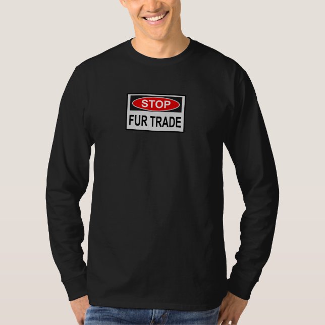 Stoppt den Handel Schild rot T-Shirt (Vorderseite)