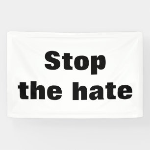 Stoppt den Hass Banner