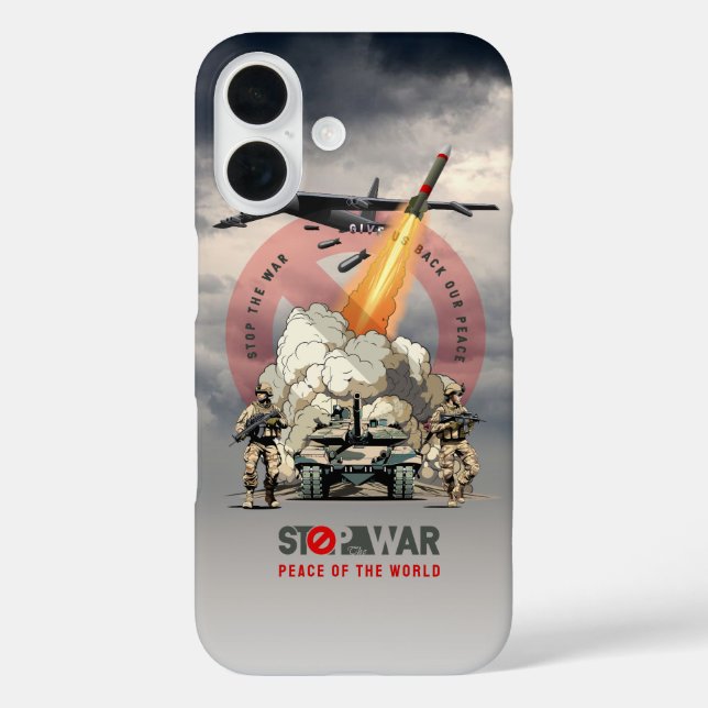 Stoppt den Krieg | Case-Mate iPhone Hülle (Rückseite)