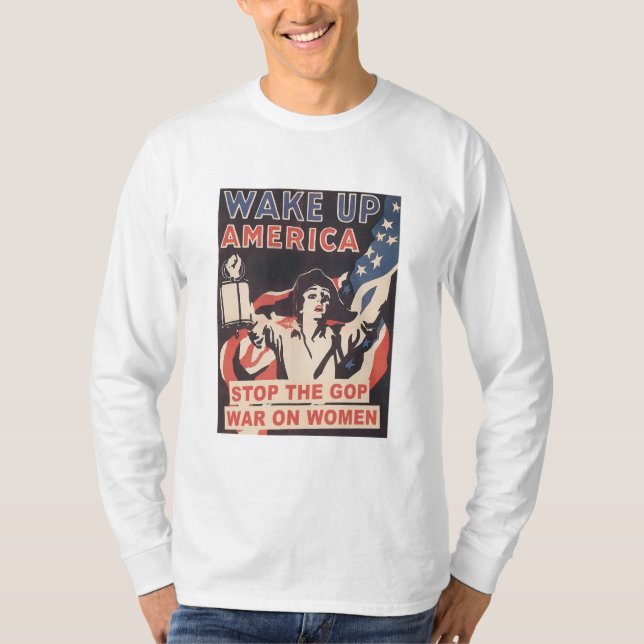 Stoppt den Krieg der Republikaner gegen Frauen, Pr T-Shirt (Vorderseite)