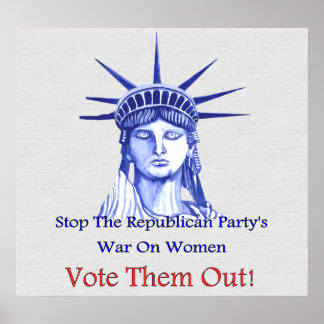 Stoppt den Krieg gegen die Frauen Poster