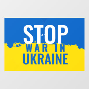 Stoppt den Krieg in der Ukraine Fensteraufkleber