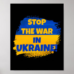 Stoppt den Krieg in der Ukraine - Frieden in der W Poster