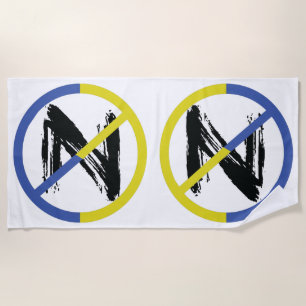 Stoppt den Krieg in der Ukraine Keuchhuhn Strandtuch