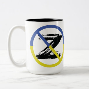 Stoppt den Krieg in der Ukraine Keuchhuhn Zweifarbige Tasse