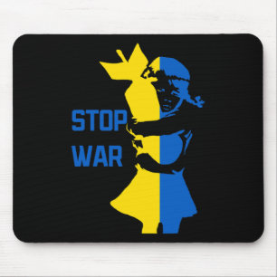 Stoppt den Krieg in der Ukraine Stoppt die Bombard Mousepad