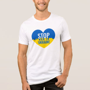 Stoppt den Krieg in der Ukraine. Tri-Blend Shirt