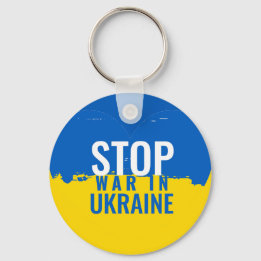 Stoppt den Krieg in der Ukraine. Unterstützt die U Schlüsselanhänger