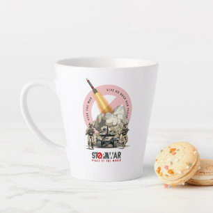 Stoppt den Krieg   Latte-Mug Milchtasse