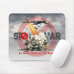 Stoppt den Krieg Mousepad
