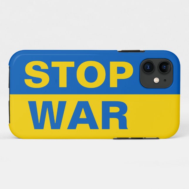 Stoppt den Krieg Ukraine Case-Mate iPhone Hülle (Rückseite (Horizontal))