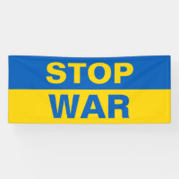Stoppt den Krieg Ukraine ukrainisches Banner