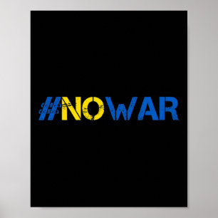 Stoppt den Krieg Unterstützt Ukraine T-Shirt #nowa Poster