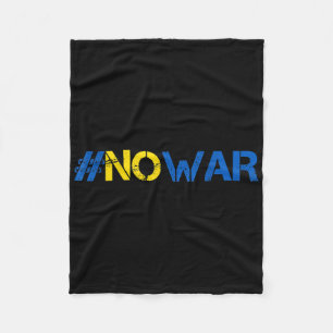 Stoppt den Krieg Unterstützung Ukraine Shirt #nowa Fleecedecke