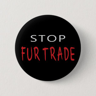 Stoppt den Pelzhandel Button