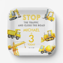 Stoppt den Verkehr Geburtstag Baulastwagen