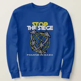 Stoppt die Belagerungsfahne im Gazastreifen Sweatshirt