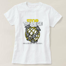 Stoppt die Belagerungsfahne im Gazastreifen T-Shirt