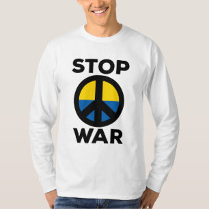 Stoppt die Kriegsflagge in der Ukraine T-Shirt